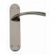 Black Nickel Door Handles on a Blackplate