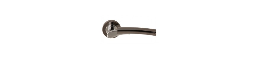 Buy Black Chrome Door Handles |Black Nickel |Black Chrome Round Rose 